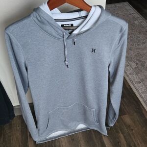 Hurley Light Gray Men's Dri Fit Small Hoodie EUC